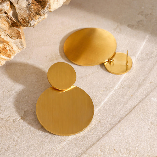 Aretes colgantes de círculos