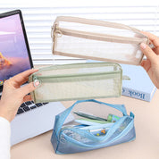 Estuche transparente de malla