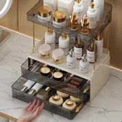 Organizador multifuncional dos niveles con cajón