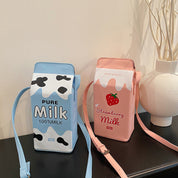 Mini bolso en forma de caja de leche