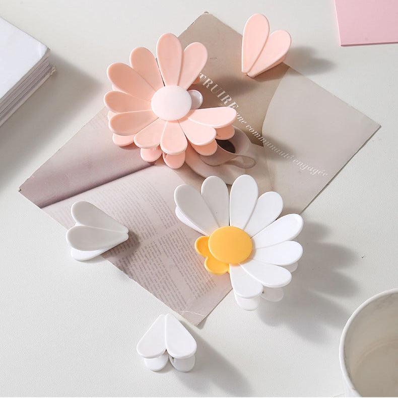 Clip para bolsas con diseño de margarita