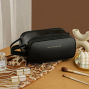 Cosmetiquera de viaje con compartimentos para maquillaje