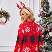 Suéter navideño rojo