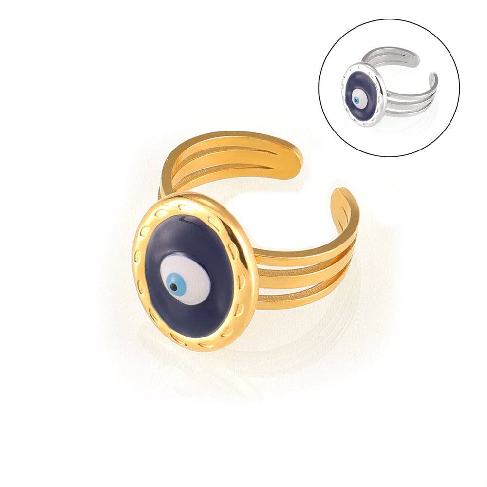 Anillo ajustable con diseño de ojo - Dressygt