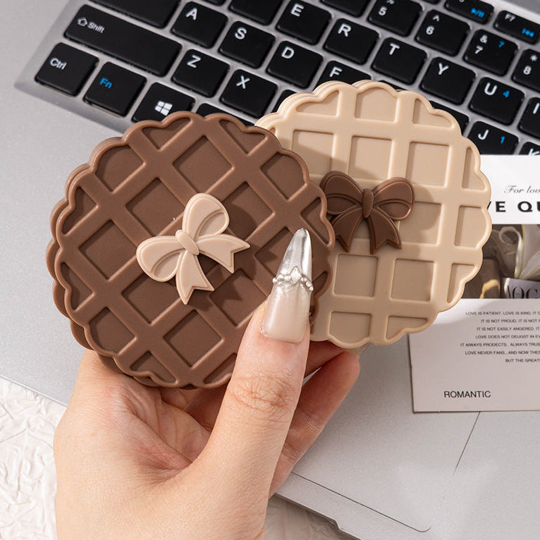 Mini espejo portátil con diseño de galleta - Dressygt