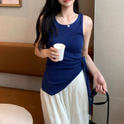 Top asimétrico con lazo lateral - Dressygt