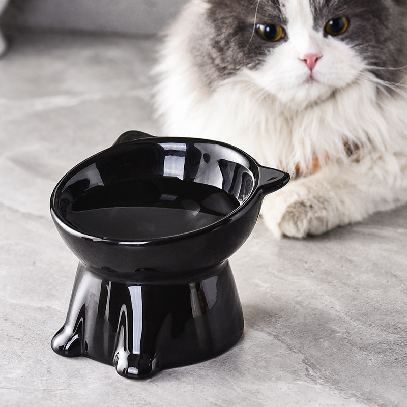Plato alto para comida de mascota