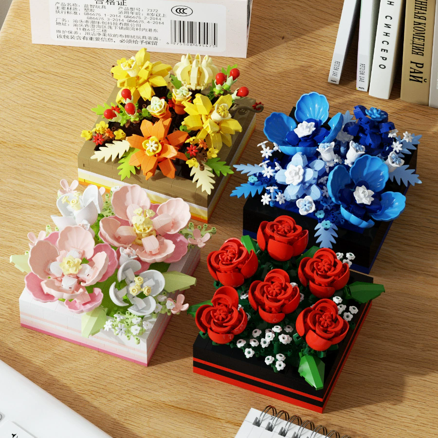 Bloques de construcción de caja de flores - Dressygt