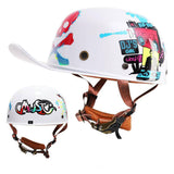 Casco de motocicleta estilo retro