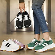 Tenis con plataforma retro