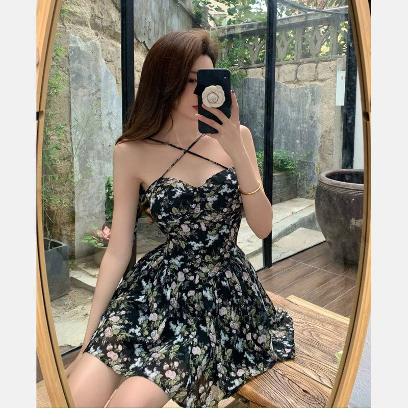 Vestido corto floreado