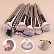 Set de 15 brochas de maquillaje con estuche - Dressygt