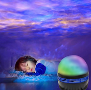 Lámpara de noche efecto agua