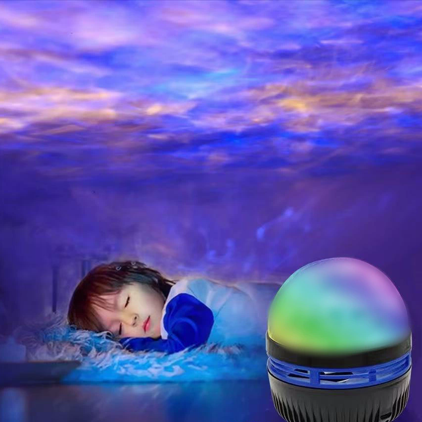 Lámpara de noche efecto agua