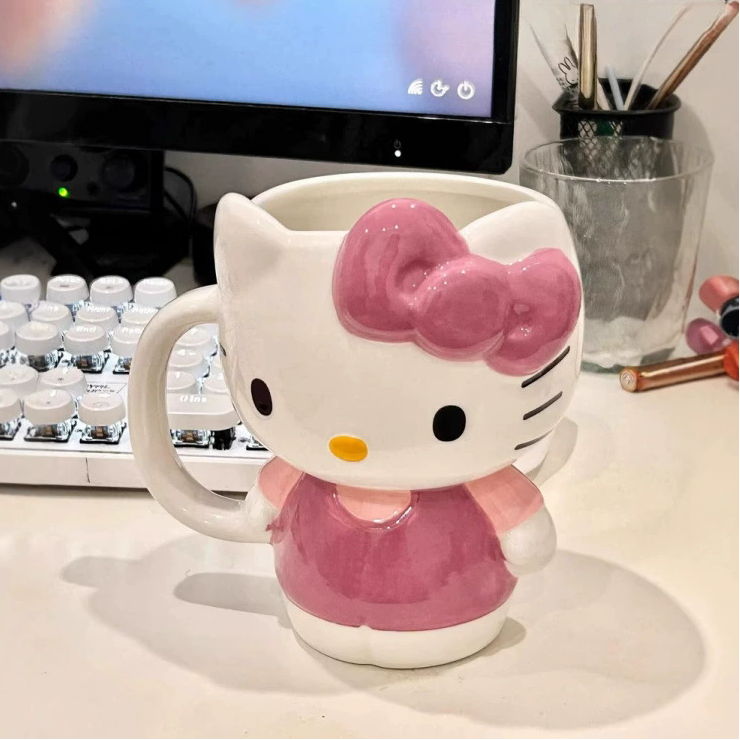 Taza de ceramica 3D con forma de Hello Kitty - Dressygt