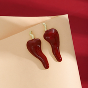 Aretes en forma de chile