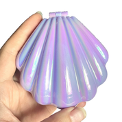 Mini peine plegable tipo concha con espejo