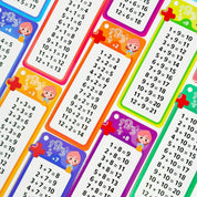 Set de tarjetas educativas de matemáticas