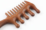 Peine masajeador de madera