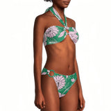 Traje de baño con estampado de flores
