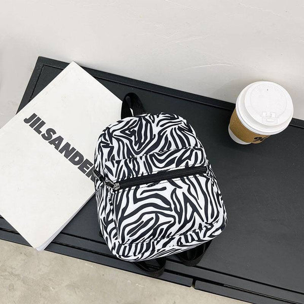 Mochila de animal print de  cebra