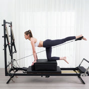 Máquina reformer pilates multifuncional con torre y accesorios
