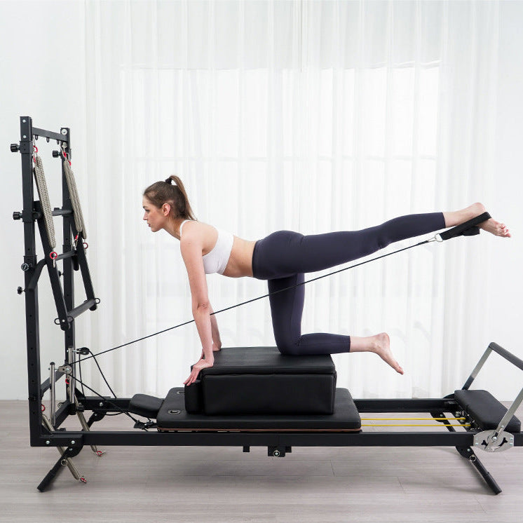Máquina reformer pilates multifuncional con torre y accesorios