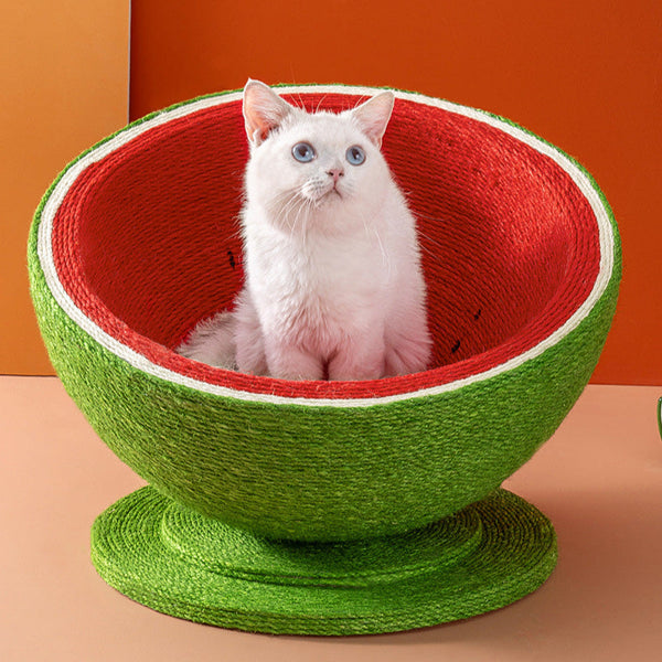 Cama para gato con diseño de sandía