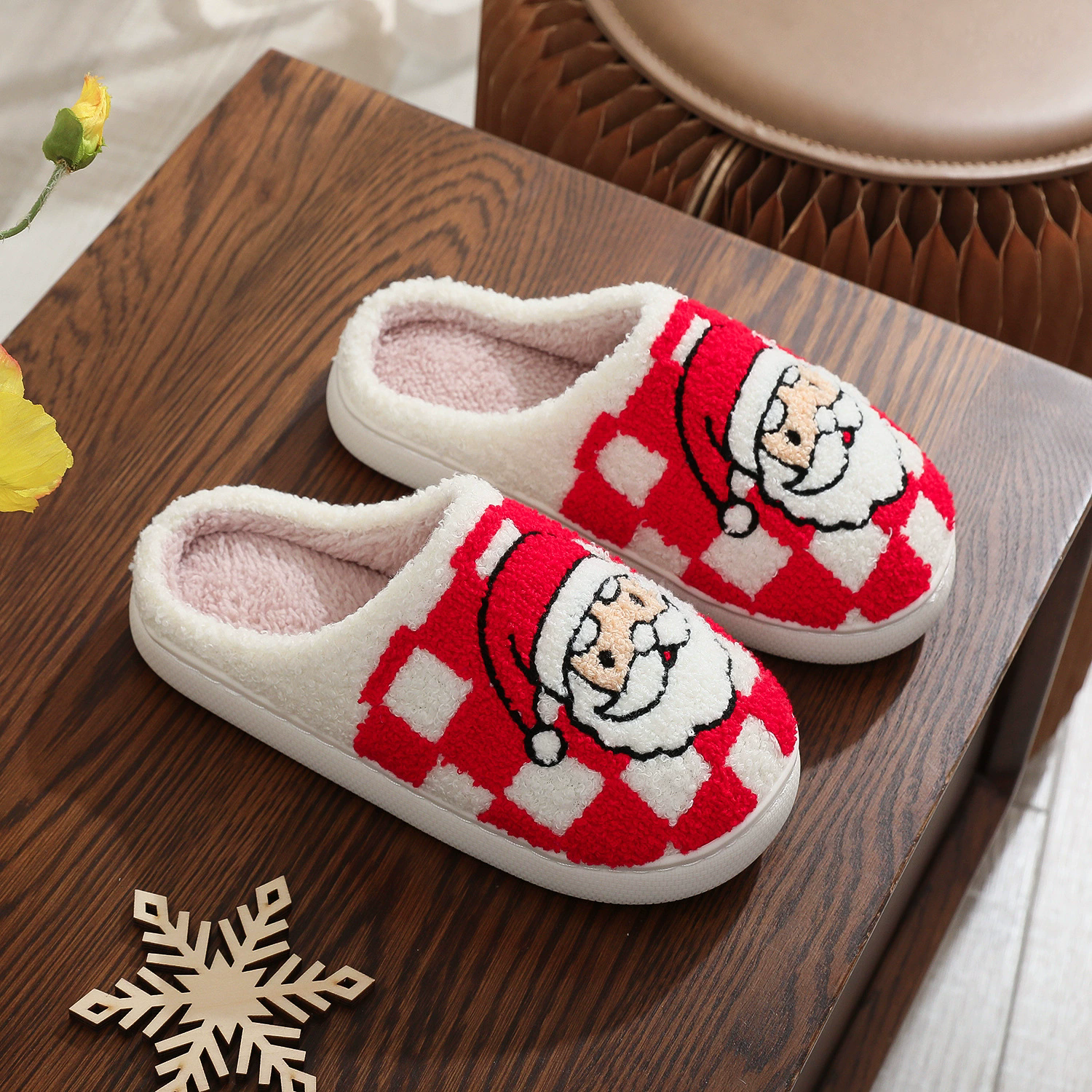 Pantuflas navideñas Santa Claus