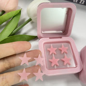 Cajita de parches para acné con espejo