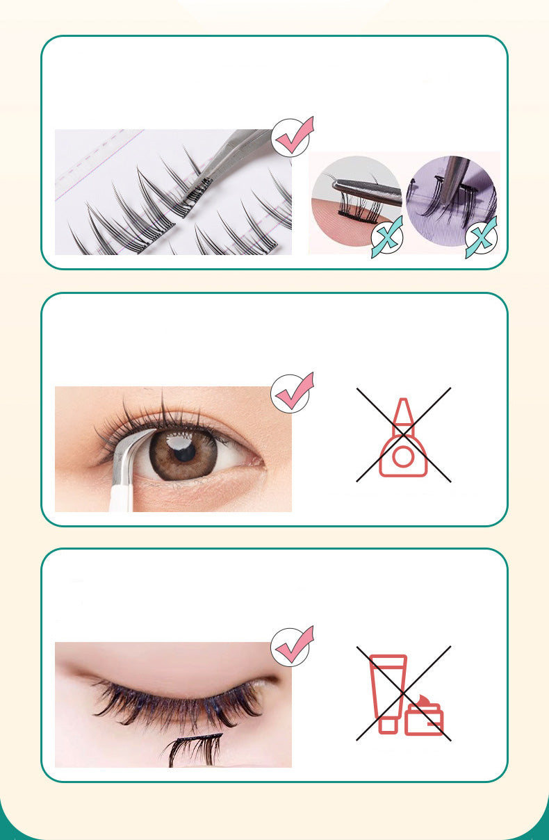 Pestañas postizas en racimos efecto natural - Dressygt