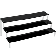 Organizador de acrilico de tres niveles transparente