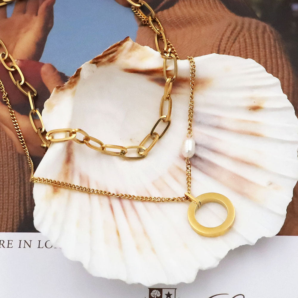 Collar doble de acero inoxidable - Dressygt