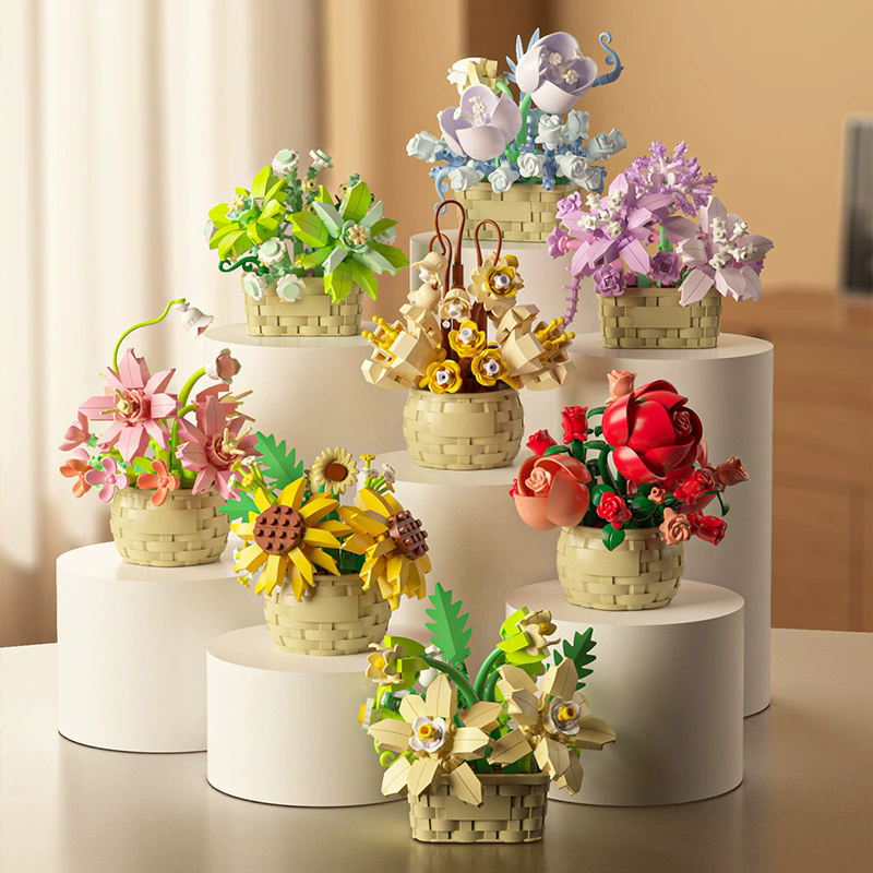 Armables de flores en canasta - Dressygt