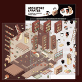 Stickers kawaii de paisaje 3D