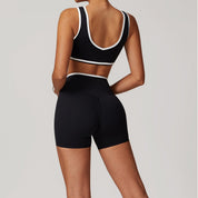 Conjunto deportivo con top y short de cintura cruzada - Dressygt
