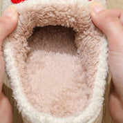 Pantuflas navideñas de reno