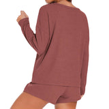 Conjunto de short y top de manga larga