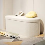 Taburete organizador tapizado