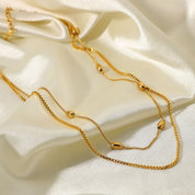 Collar doble dorado