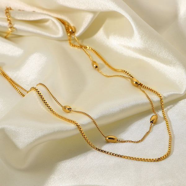 Collar doble dorado