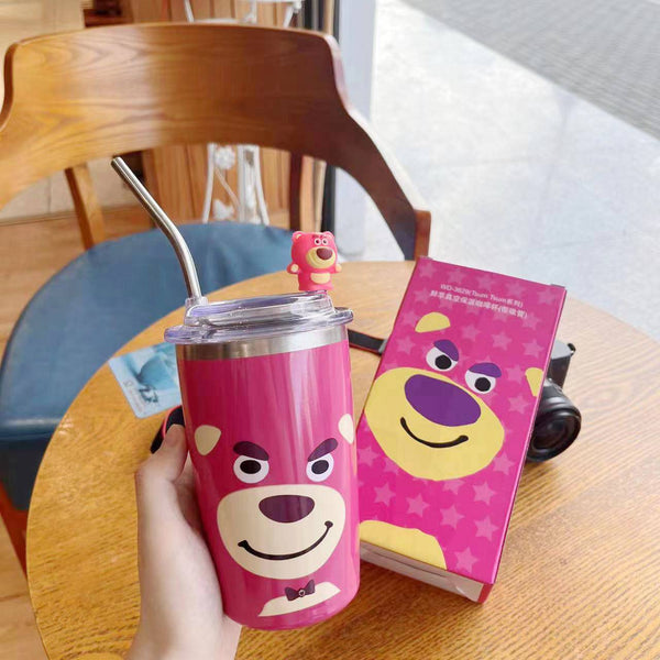 Termo tipo vaso con personajes