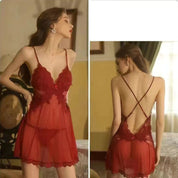 Lencería tipo vestido con encaje
