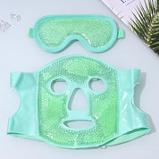 Set de máscara facial y antifaz de gel frío
