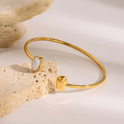 Pulsera dorada con perla - Dressygt