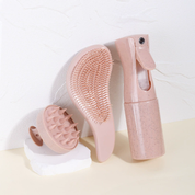 Set de atomizador, peine y masajeador