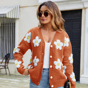 Cárdigan con flores