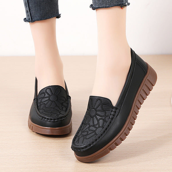 Mocasines con diseño de flores