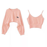 Crop top tipo suéter