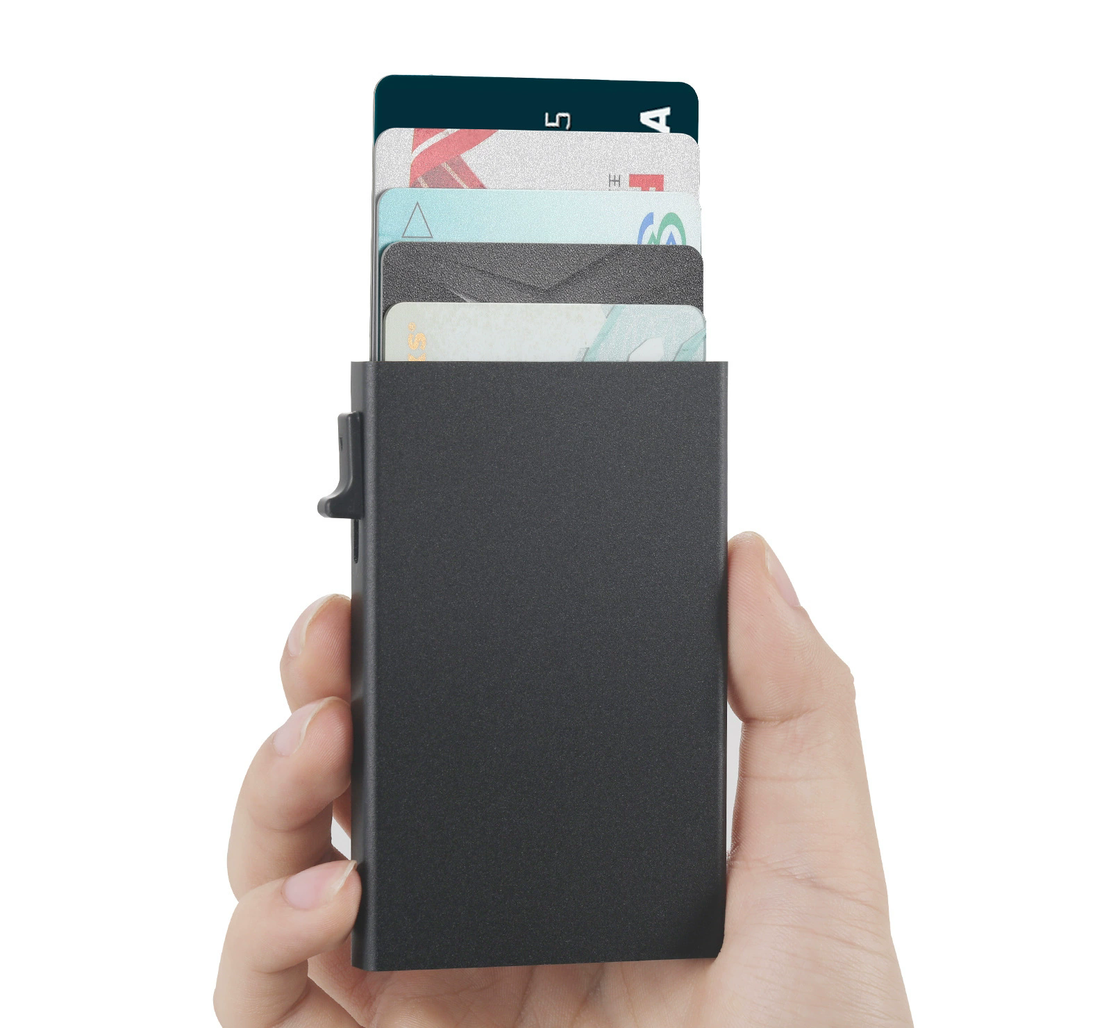 Tarjetero con MagSafe y bloqueo RFID